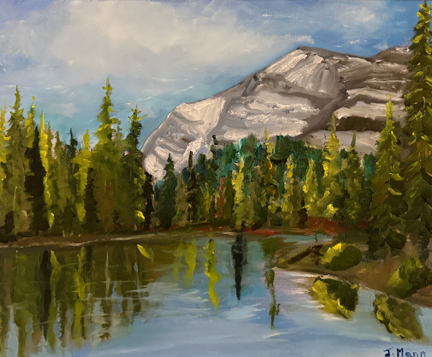 Whispering Pines Beneath the Peak