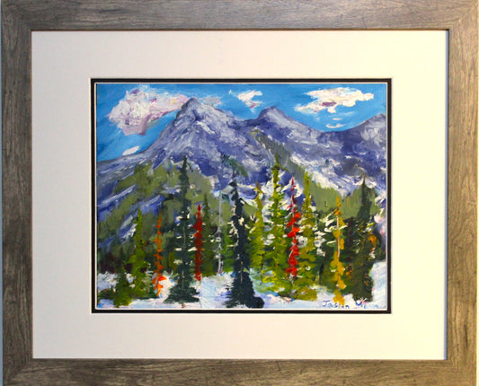 Winter Forest Oil Painting